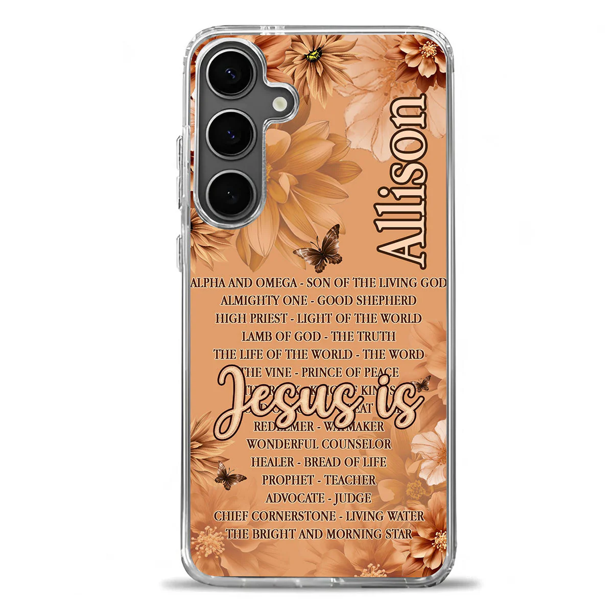 Jesus The King Of Kings - Personalized Phone Case - Christian Gift - Image 2
