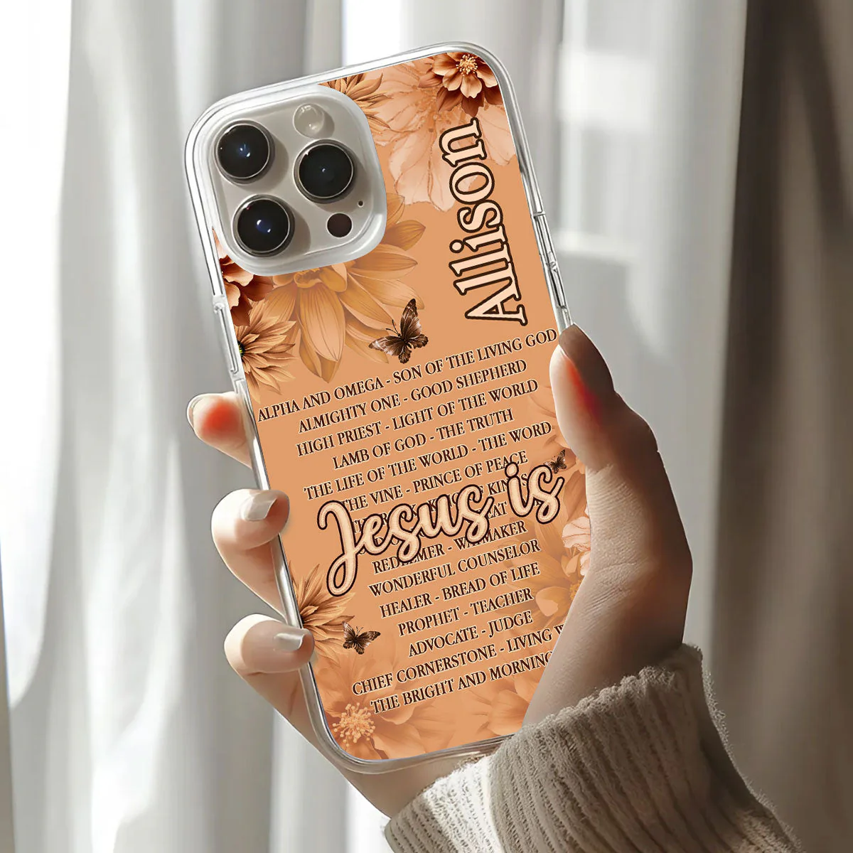 Jesus The King Of Kings - Personalized Phone Case - Christian Gift - Image 3