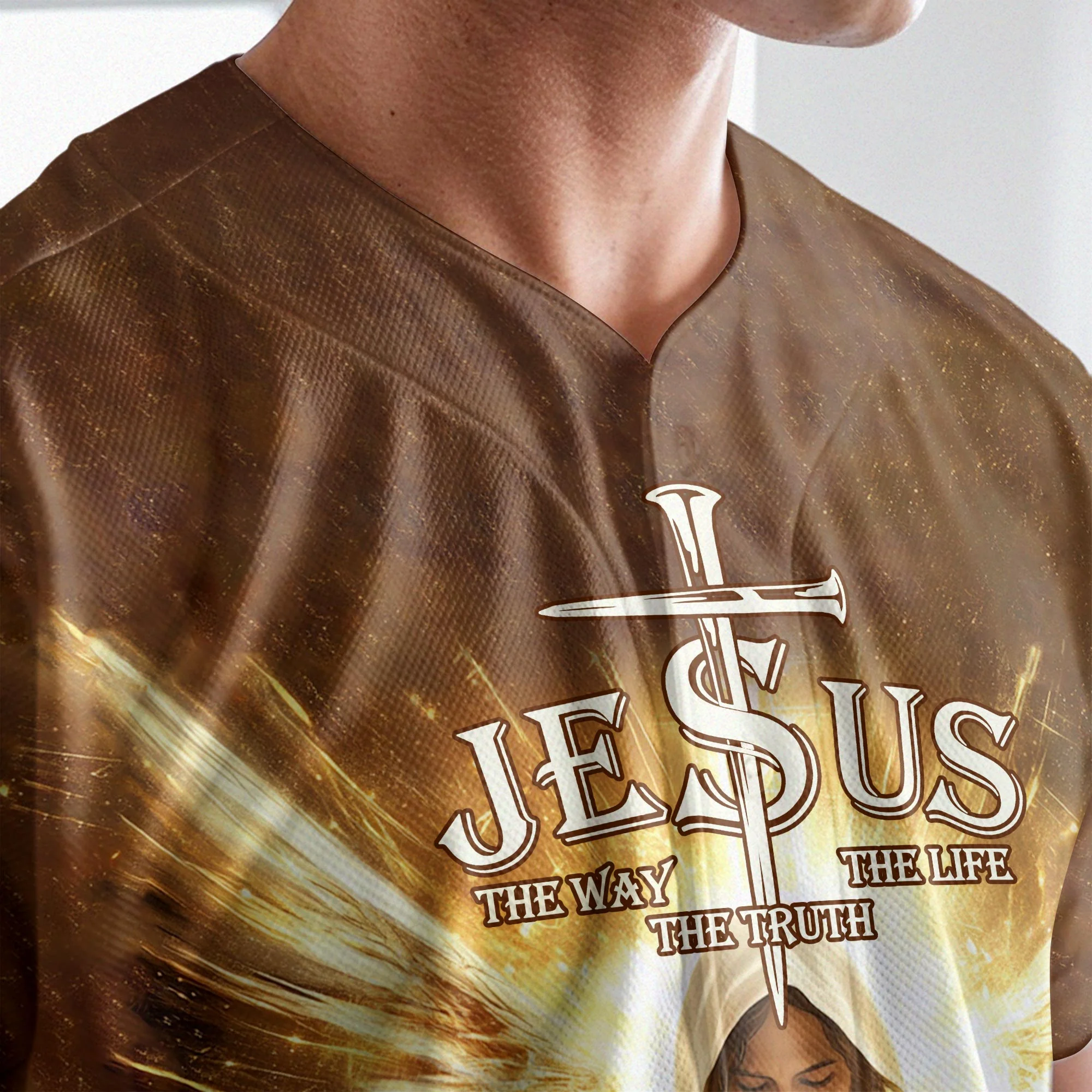 Jesus The Way, The Truth, The Life Baseball Jersey Bundle - Image 6