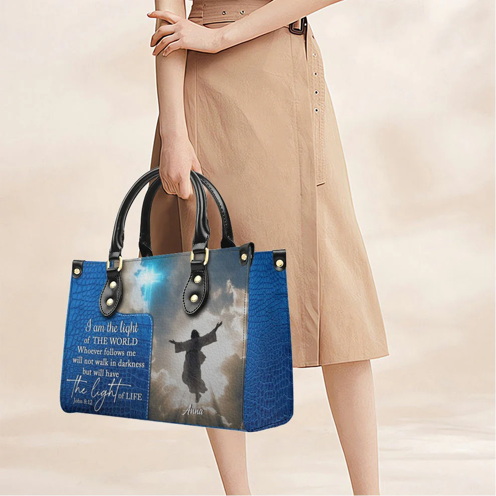 Jesus The Way The Truth The Life - Personalized Leather Handbag HL128 - Image 4