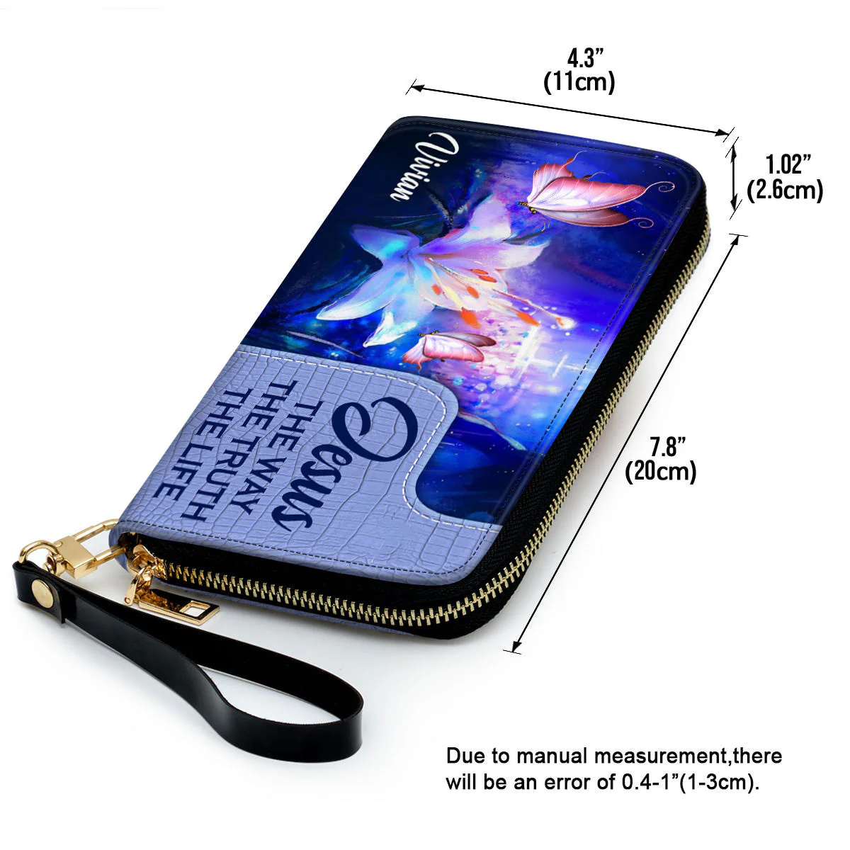 Jesus The Way The Truth The Life - Scripture Gifts For Women Of God - Personalized Leather Long Wallets - AT4080607 - Image 6