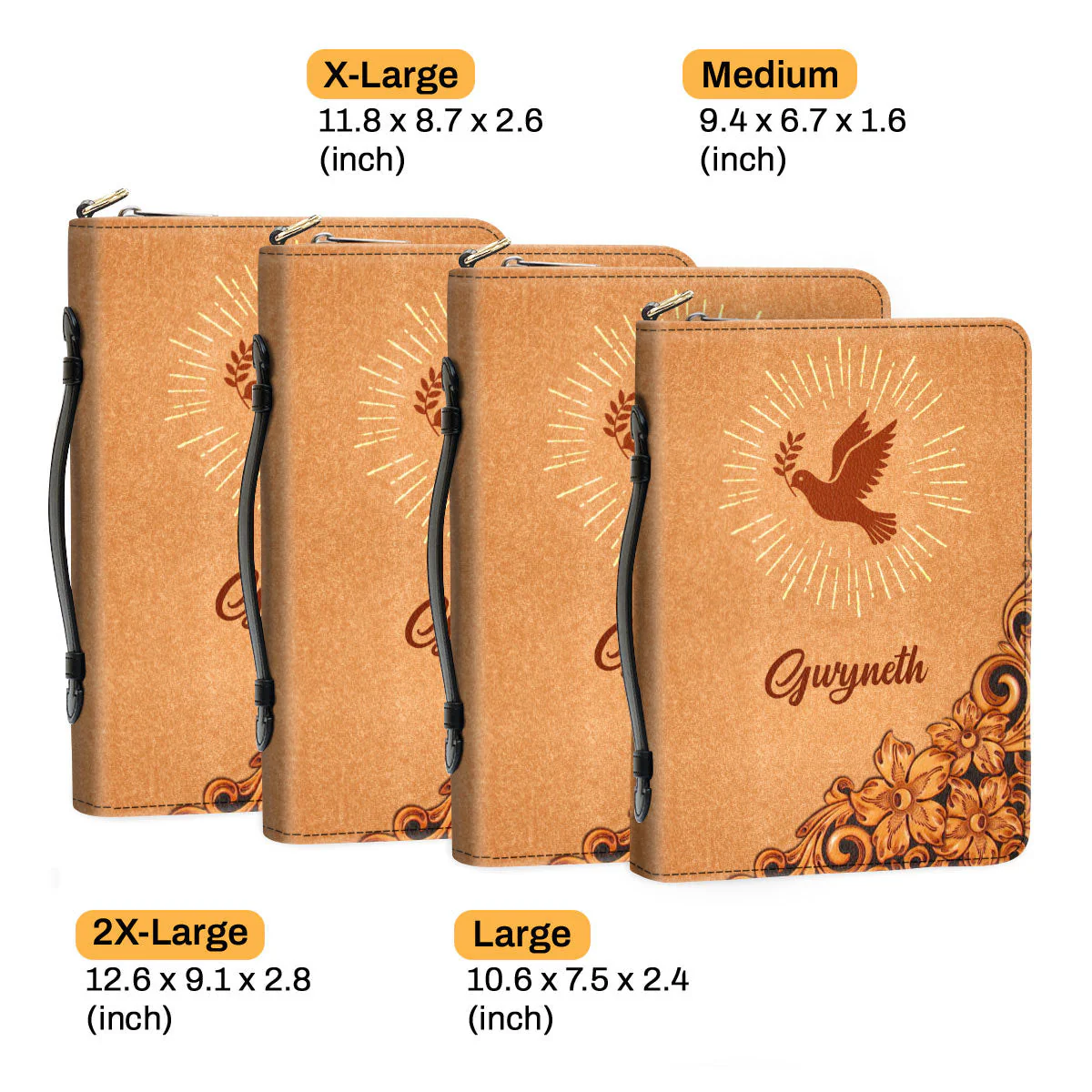 John 1416 Pigeon And Cross - Beautiful Personalized Bible Covers - AT4082429 - Image 2