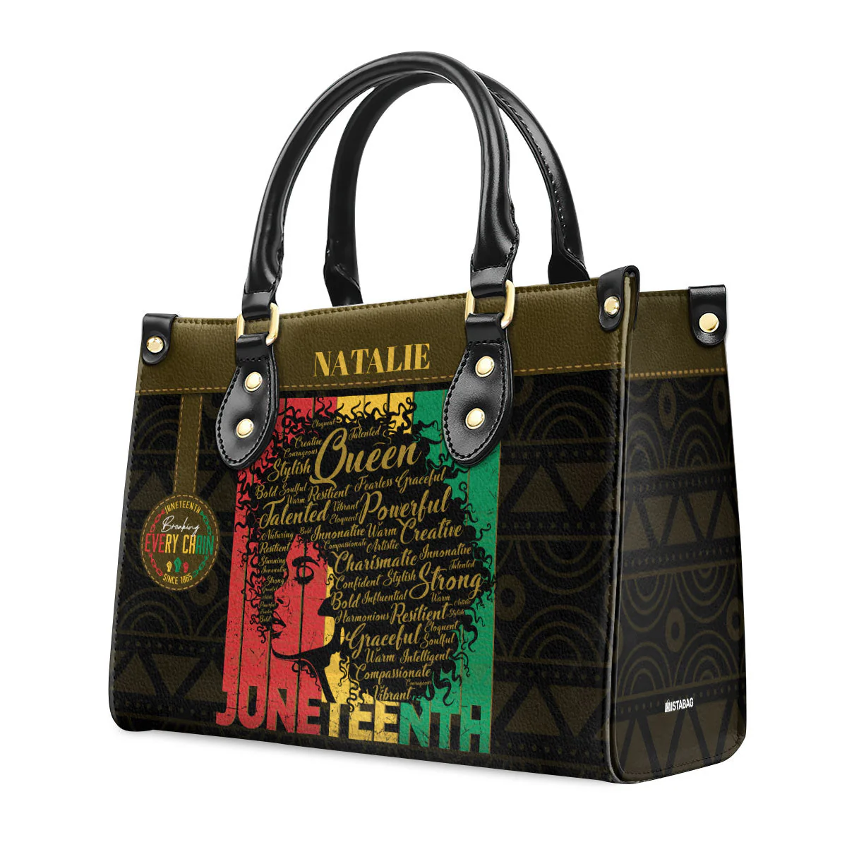 Juneteenth Queen Juneteenth Queen Affirmation - Personalized Leather Handbag - Gift For African American HD95 - Image 5