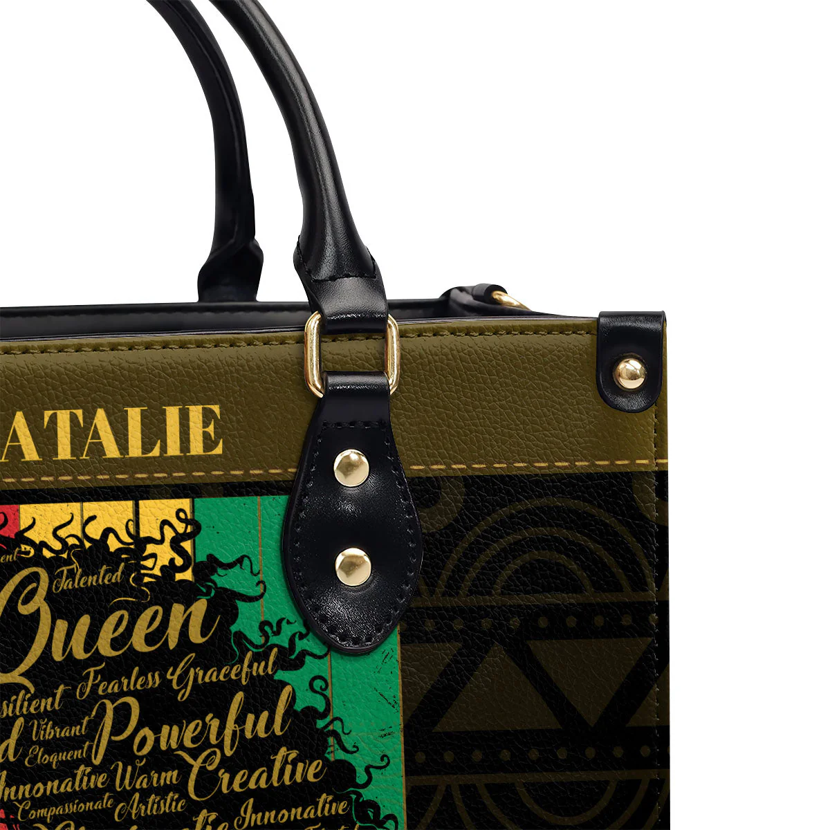 Juneteenth Queen Juneteenth Queen Affirmation - Personalized Leather Handbag - Gift For African American HD95 - Image 6