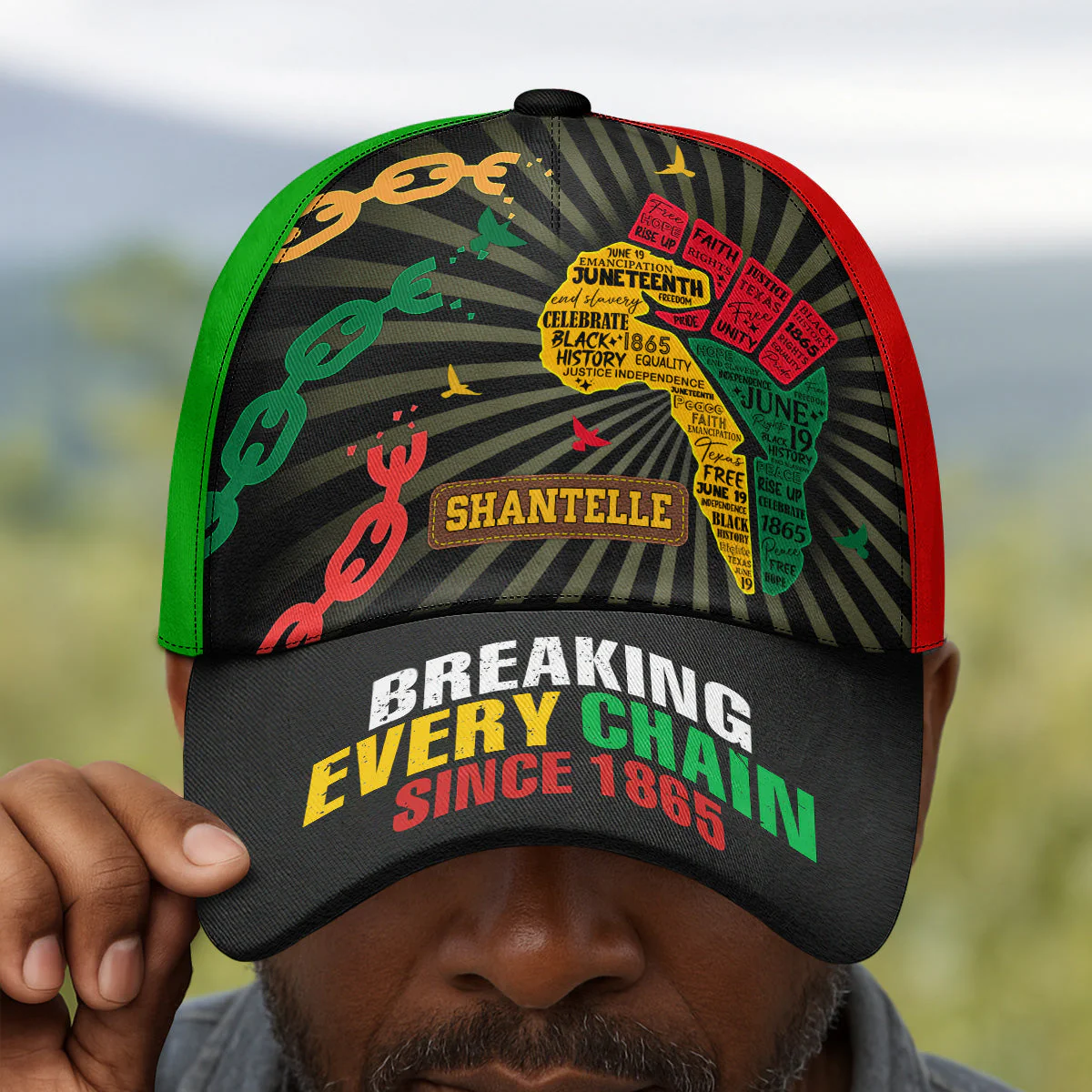 Juneteenth Spirit Black Pride - Personalized Classic Cap - Image 3