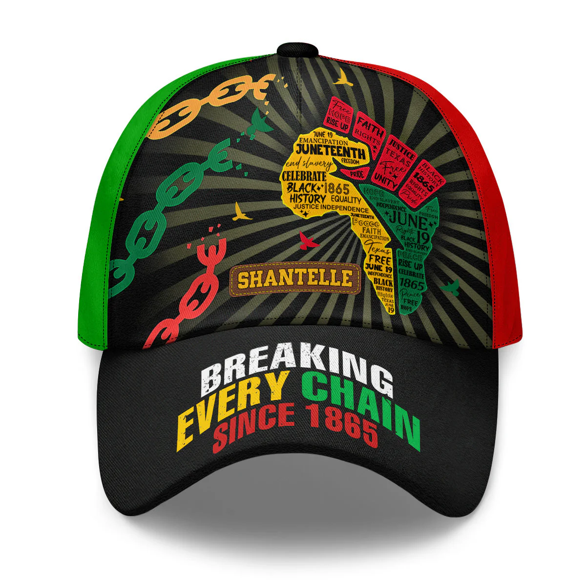 Juneteenth Spirit Black Pride - Personalized Classic Cap - Image 4