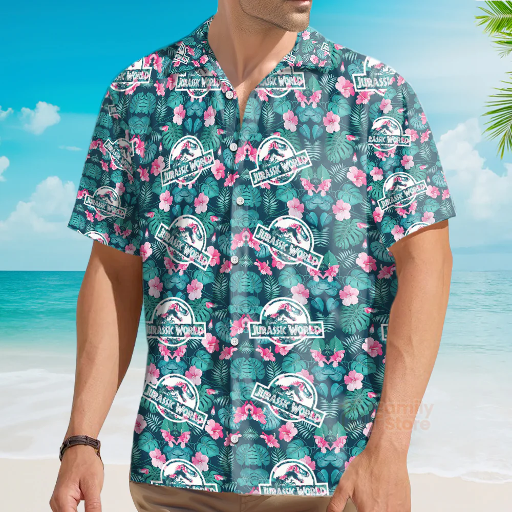 Jurassic Park Hawaiian Shirts Aloha Hawaii Shirt Aloha Shirt For Summer - Image 3
