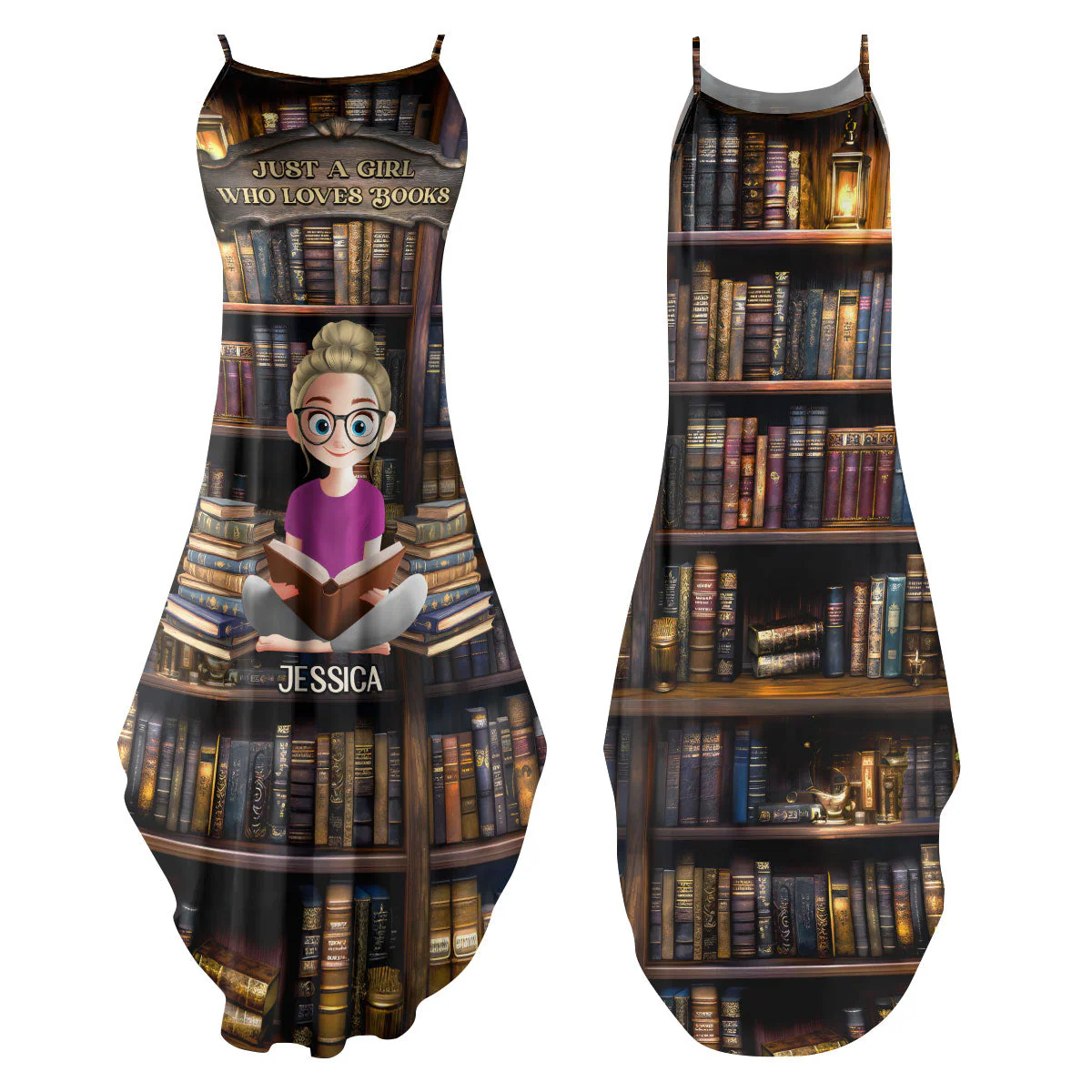Just A Girl Who Loves Books - Personalized Maxi Dress | CLB2 - Image 2