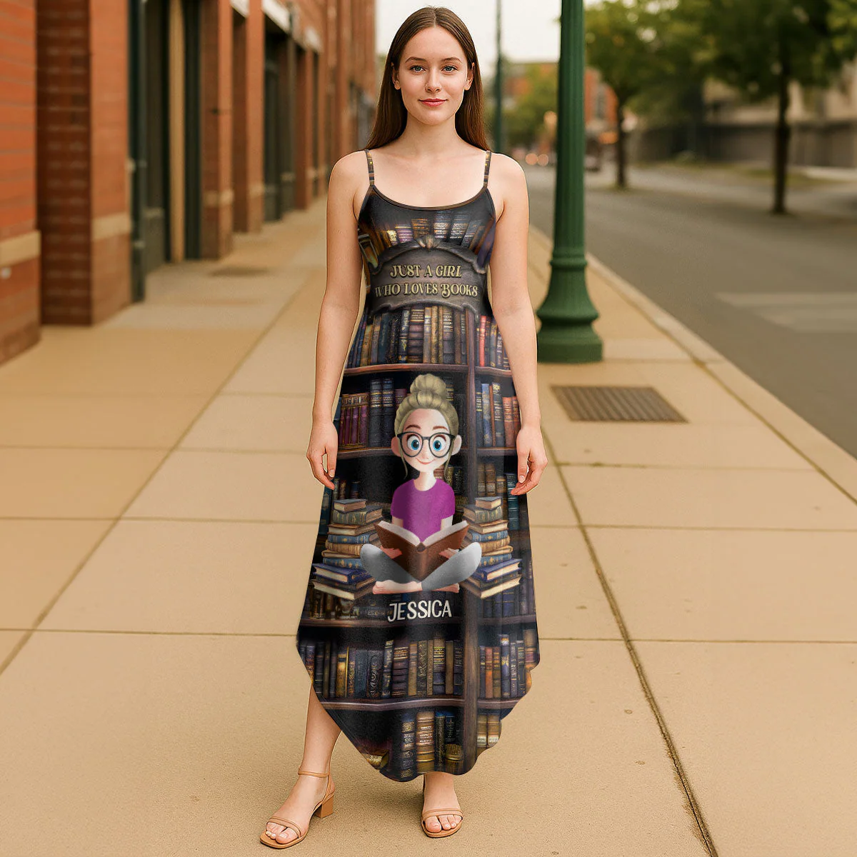 Just A Girl Who Loves Books - Personalized Maxi Dress | CLB2 - Image 5
