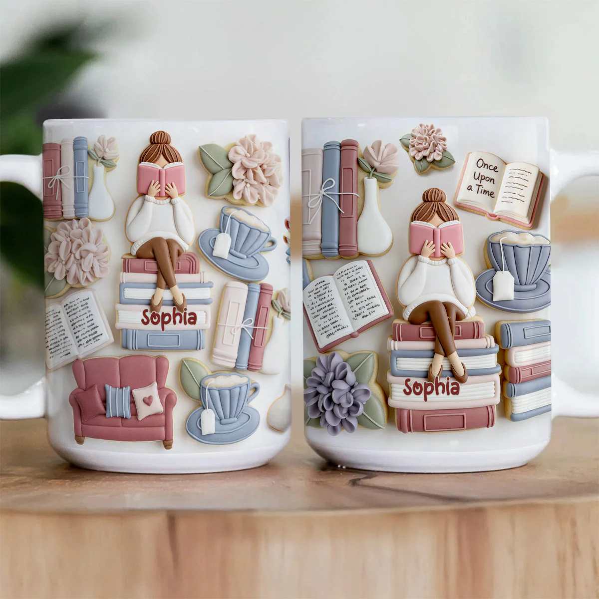 Just A Girl Who Loves Books - Personalized Mug - Gift For Book Lovers, Readers, Women HN02. - Image 2