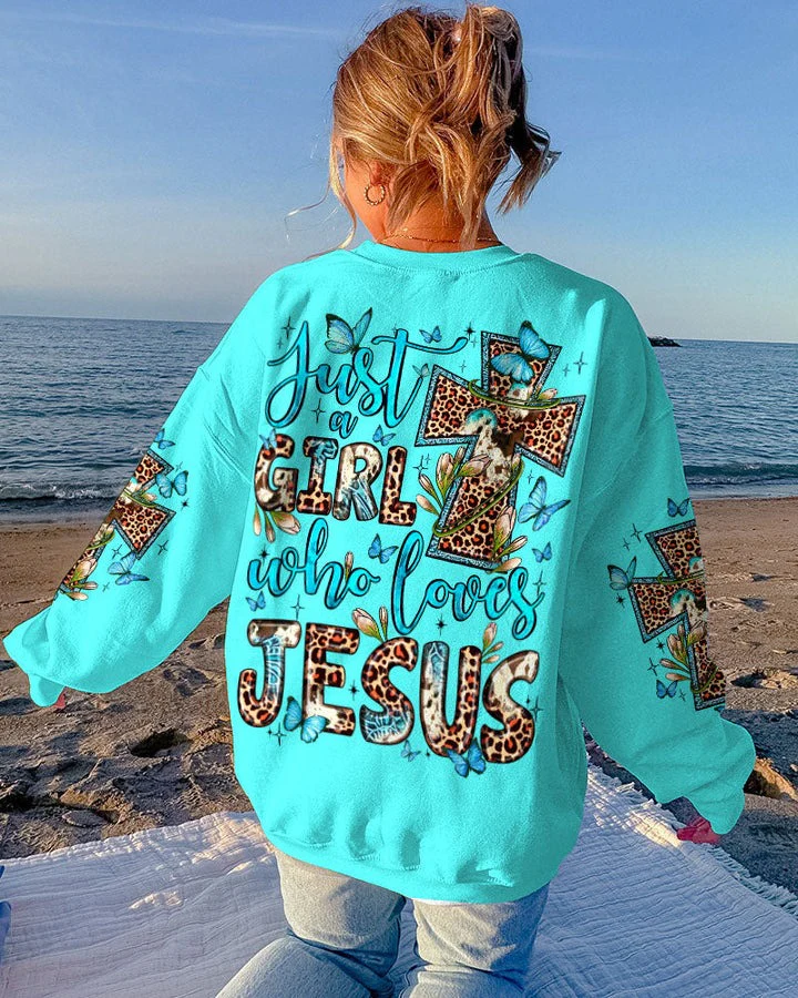 Just A Girl Who Loves Jesus - Women's All Over Print Shirt - AT4080505 - Image 5