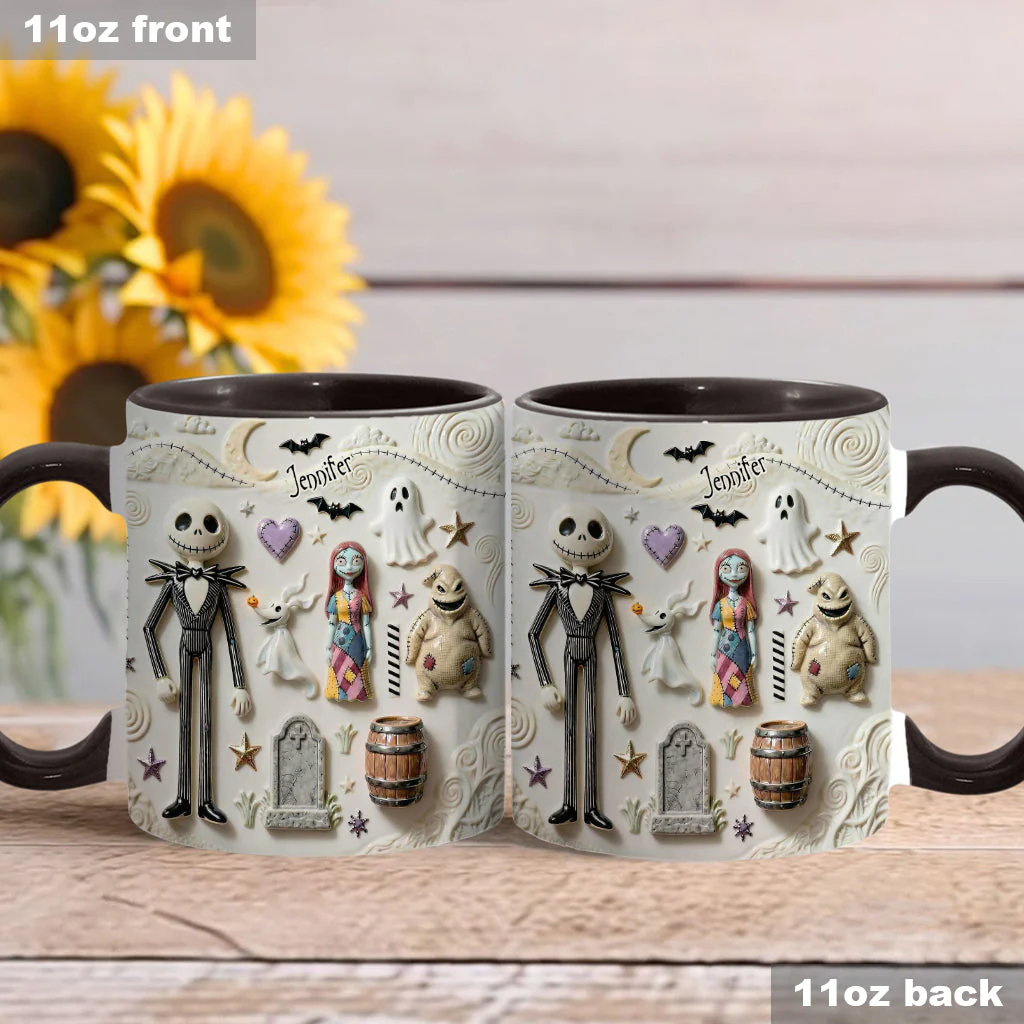 Just Love Spooky - Personalized Accent Mug - Christmas Gift For Movie Fans HH01 - Image 2