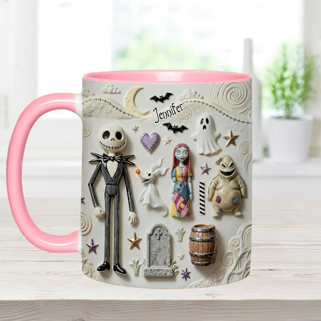 Just Love Spooky - Personalized Accent Mug - Christmas Gift For Movie Fans HH01 - Image 4