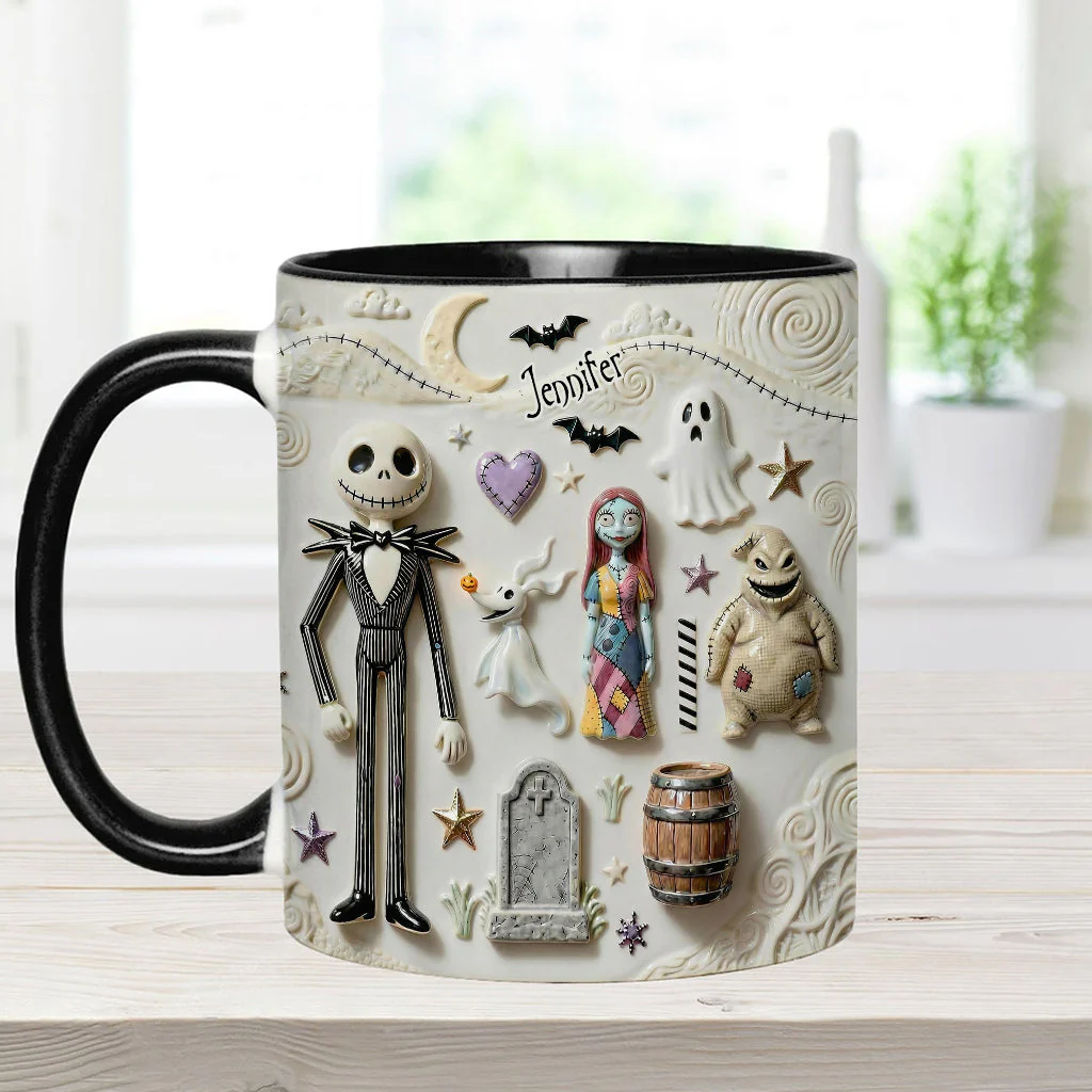 Just Love Spooky - Personalized Accent Mug - Christmas Gift For Movie Fans HH01 - Image 6