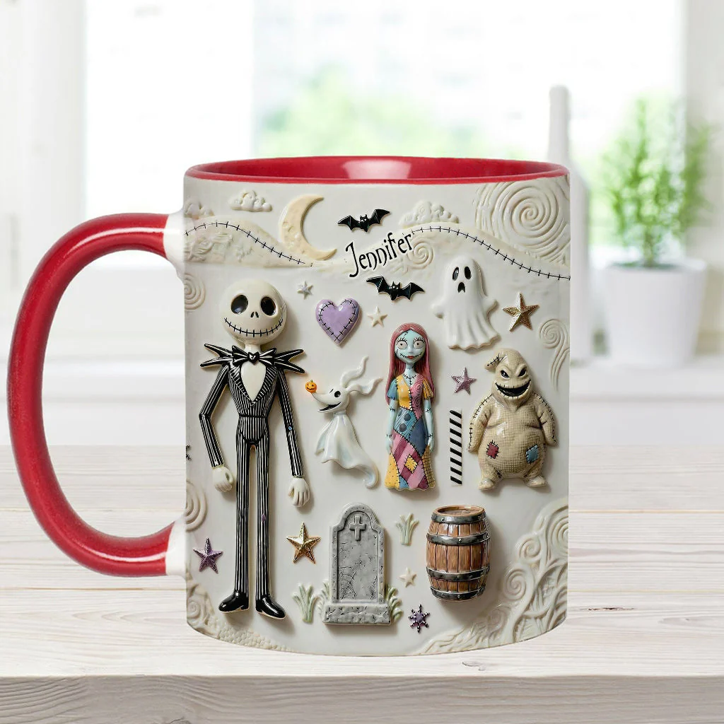 Just Love Spooky - Personalized Accent Mug - Christmas Gift For Movie Fans HH01 - Image 7