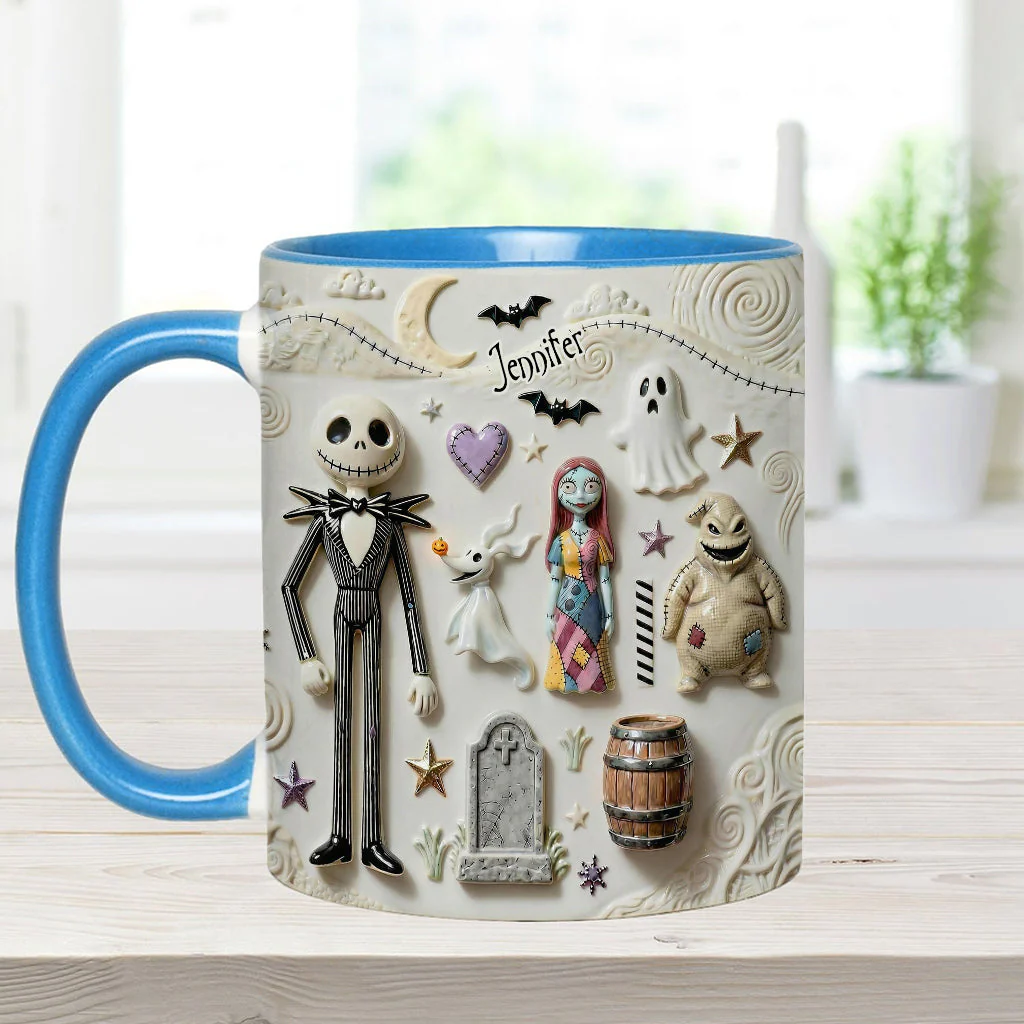 Just Love Spooky - Personalized Accent Mug - Christmas Gift For Movie Fans HH01 - Image 9