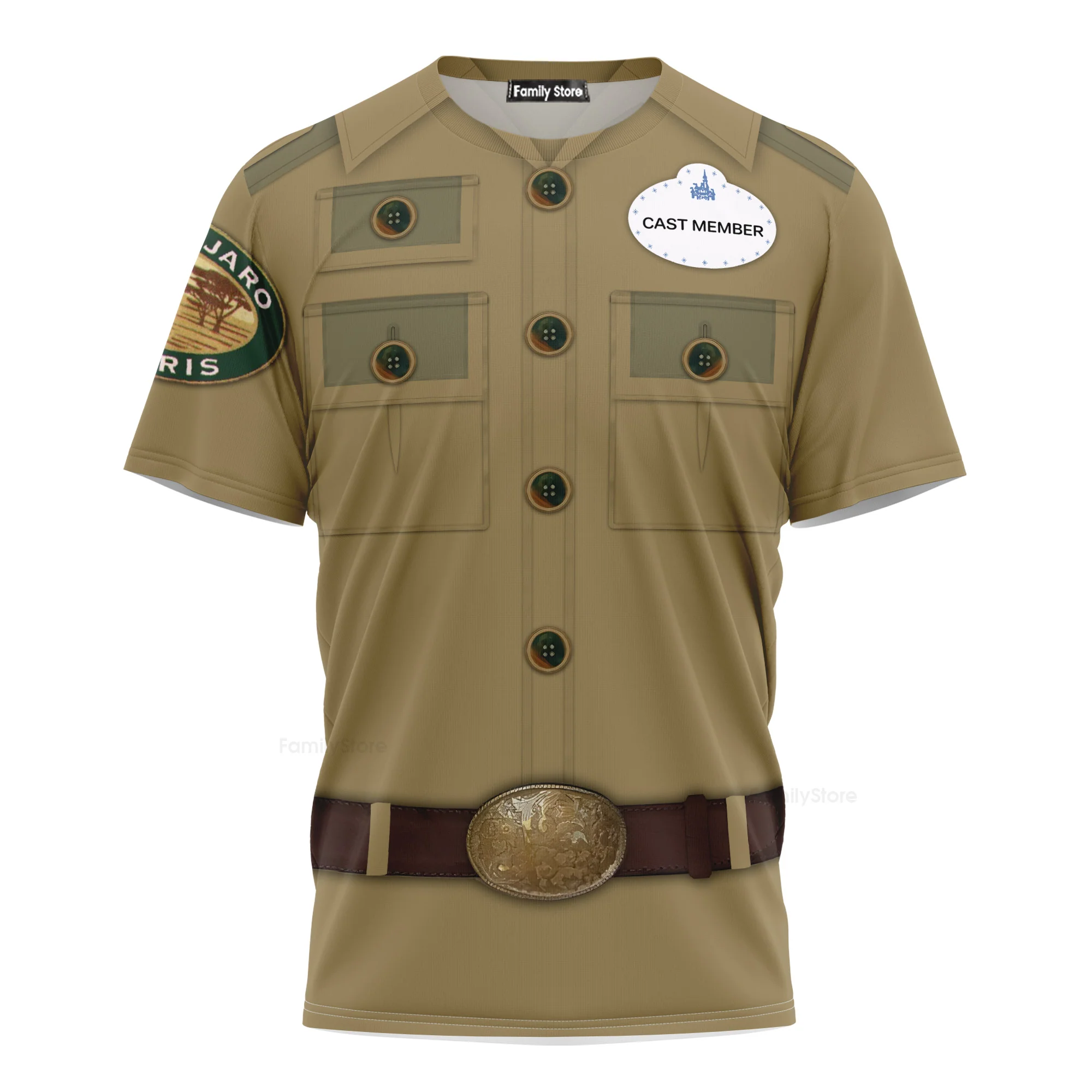 Kilimanjaro Safaris Disney Cast Member Cosplay Costume T-Shirt - Image 3