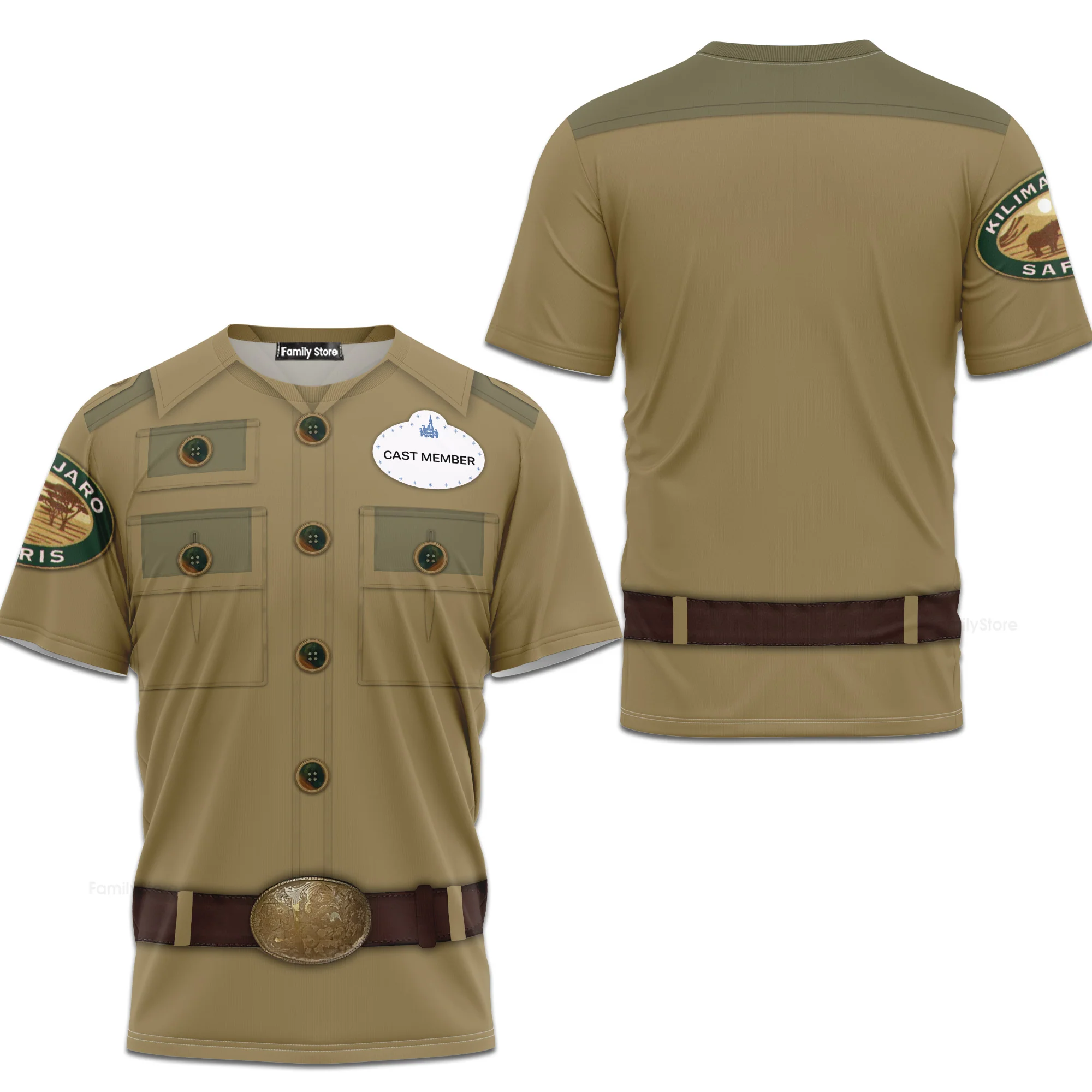 Kilimanjaro Safaris Disney Cast Member Cosplay Costume T-Shirt - Image 5