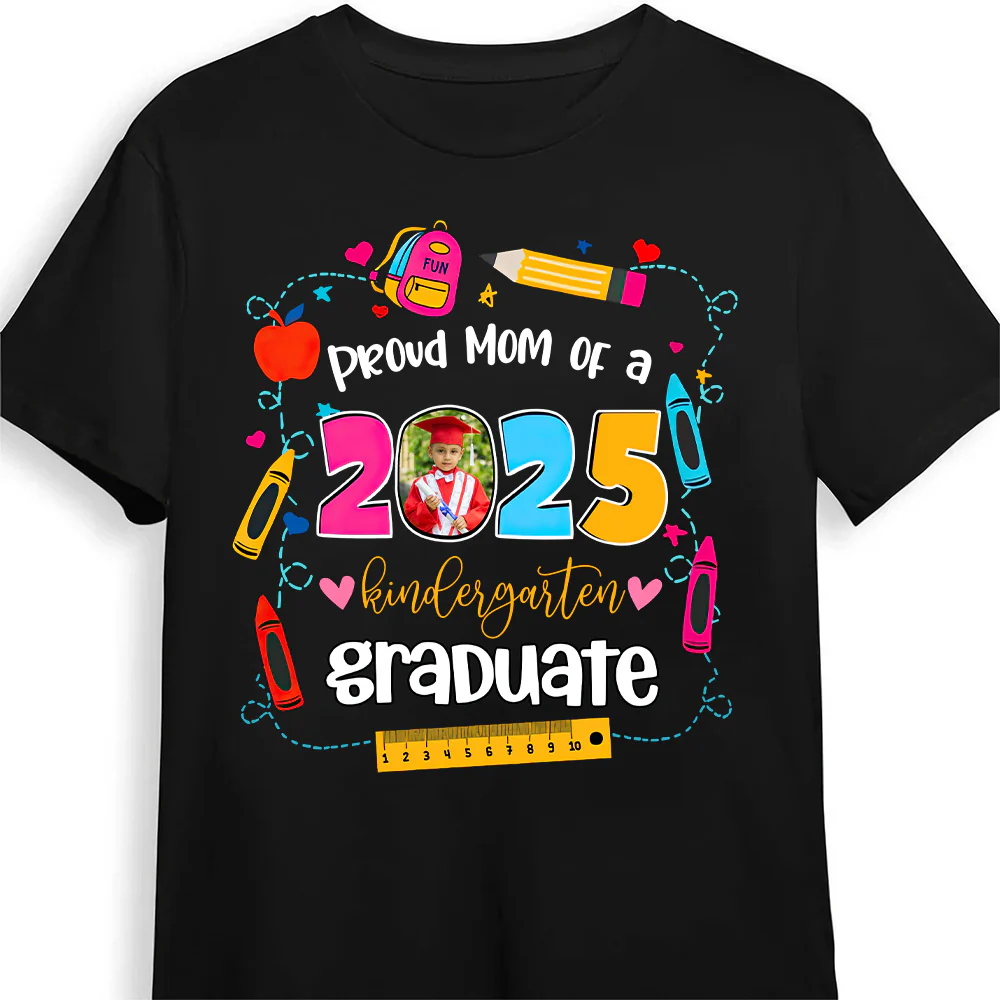 Kindergarten Graduate 2025 - Personalized Shirt - Graduation Gift, Senior Gift, Loving Gift for Grandma, Nana, Mom, Wife, Grandparent | Custom Photo NH96
