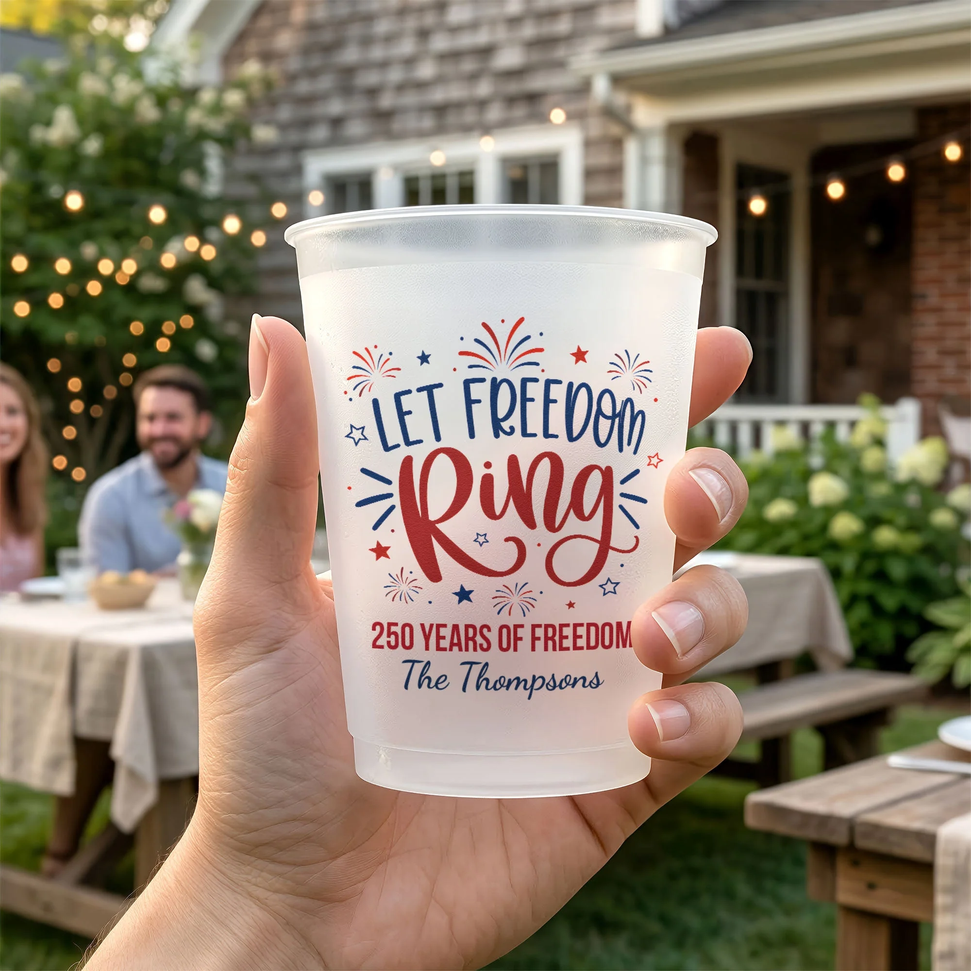 Let Freedom Ring 250 Years Of American Freedom - Personalized Cups - Gifts For Patriotic Family - Image 3