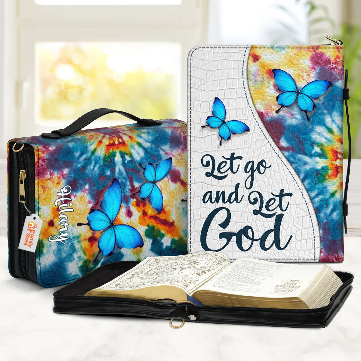 Let Go And Let God - Unique Personalized Bible Covers - AT4081425 - Image 2