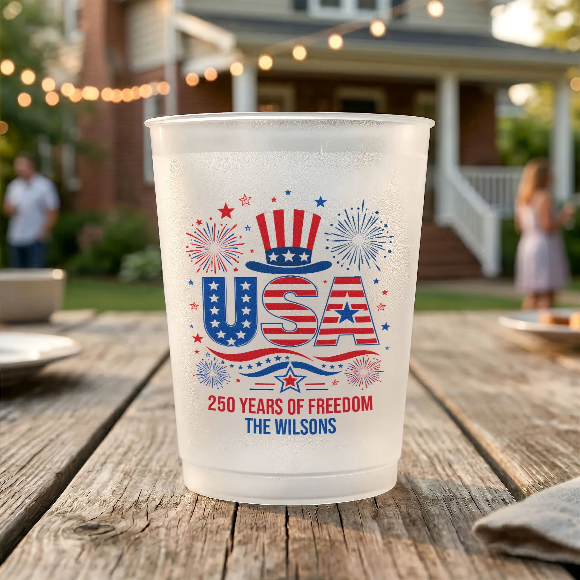 Let's Get Lit America 250 Years Of Freedom - Personalized Cups - Gifts For Patriotic Family - Image 5