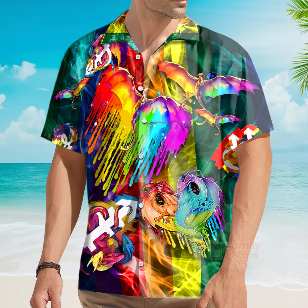 Lgbt Love Wins Pride Colorful Month Hawaiian Shirt - Image 3