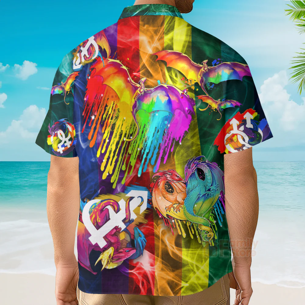 Lgbt Love Wins Pride Colorful Month Hawaiian Shirt - Image 4