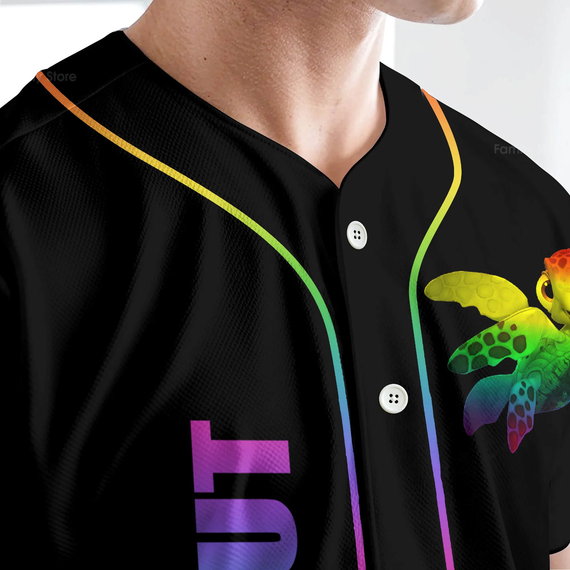 Why Fit In When You Were Born To Stand Out - Baseball Jersey - Christant Gift For Him LGBT Pride - Image 4