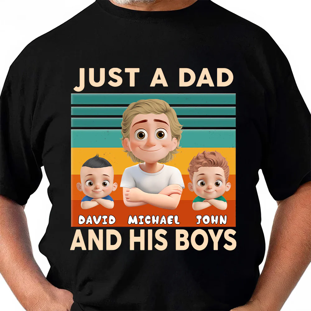 Like Father, Like Fun - Personalized Shirt - Gift For Dad, Grandpa, Father's Day | GR26 NA94 - Image 4