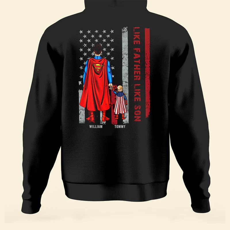 Like Father Like Son - Gift For Father - Personalized Unisex Shirt - Image 2