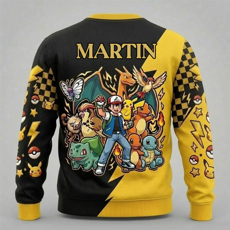 Limited Edition PoMo Celebrate 30 Years Of Catching Them All - Personalized All Over Shirt - Anniversary Gift For Movie Fans NL122 - Image 5