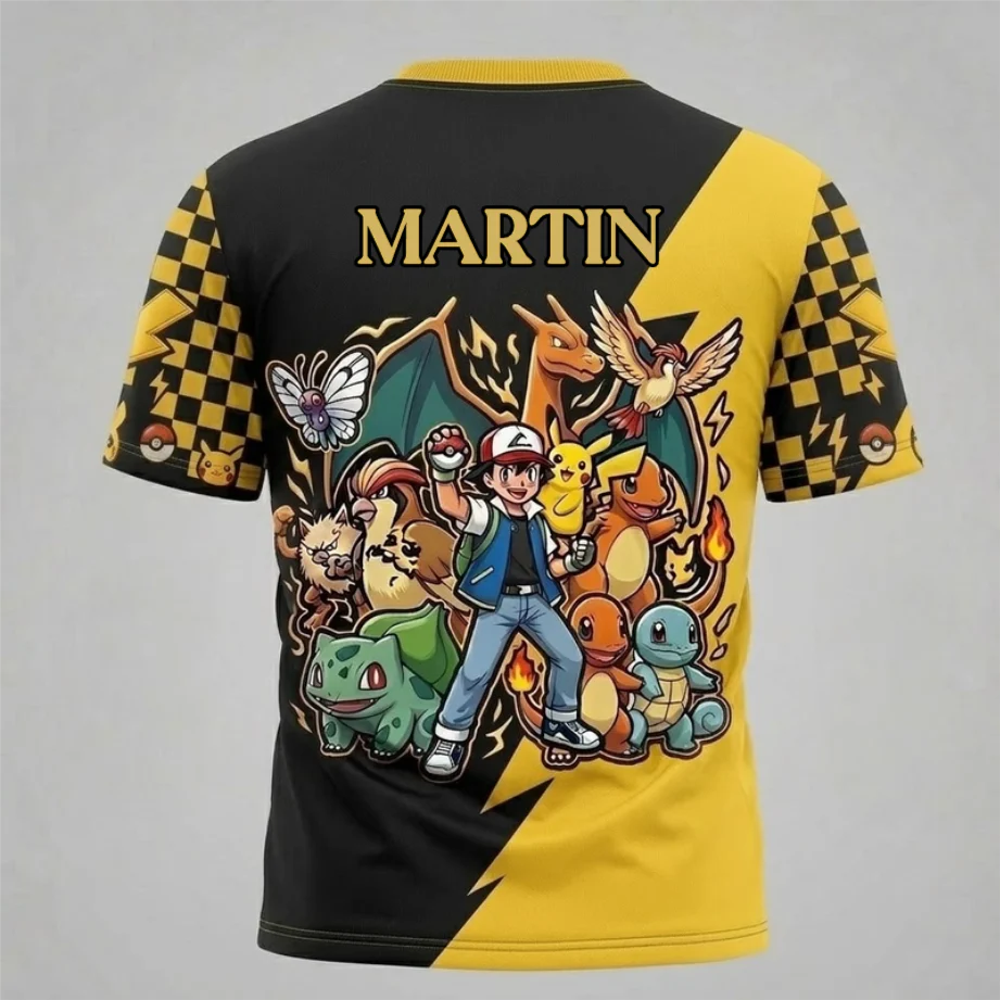 Limited Edition PoMo Celebrate 30 Years Of Catching Them All - Personalized All Over Shirt - Anniversary Gift For Movie Fans NL122 - Image 7