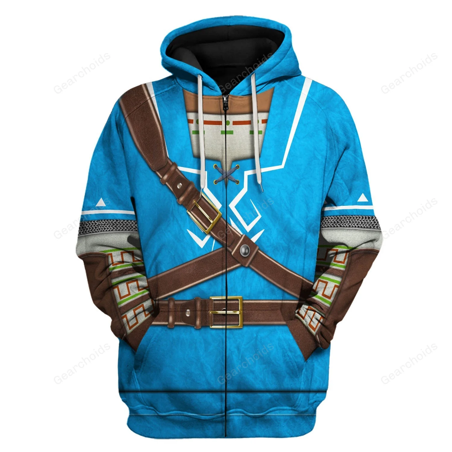Link Attire Champion's Tunic Hoodie Sweatshirt Sweatpants ZDHS02 - Image 3