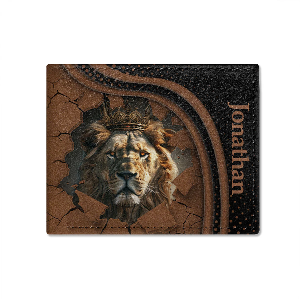 Lion King - Personalized Folded Wallet For Men - Image 2