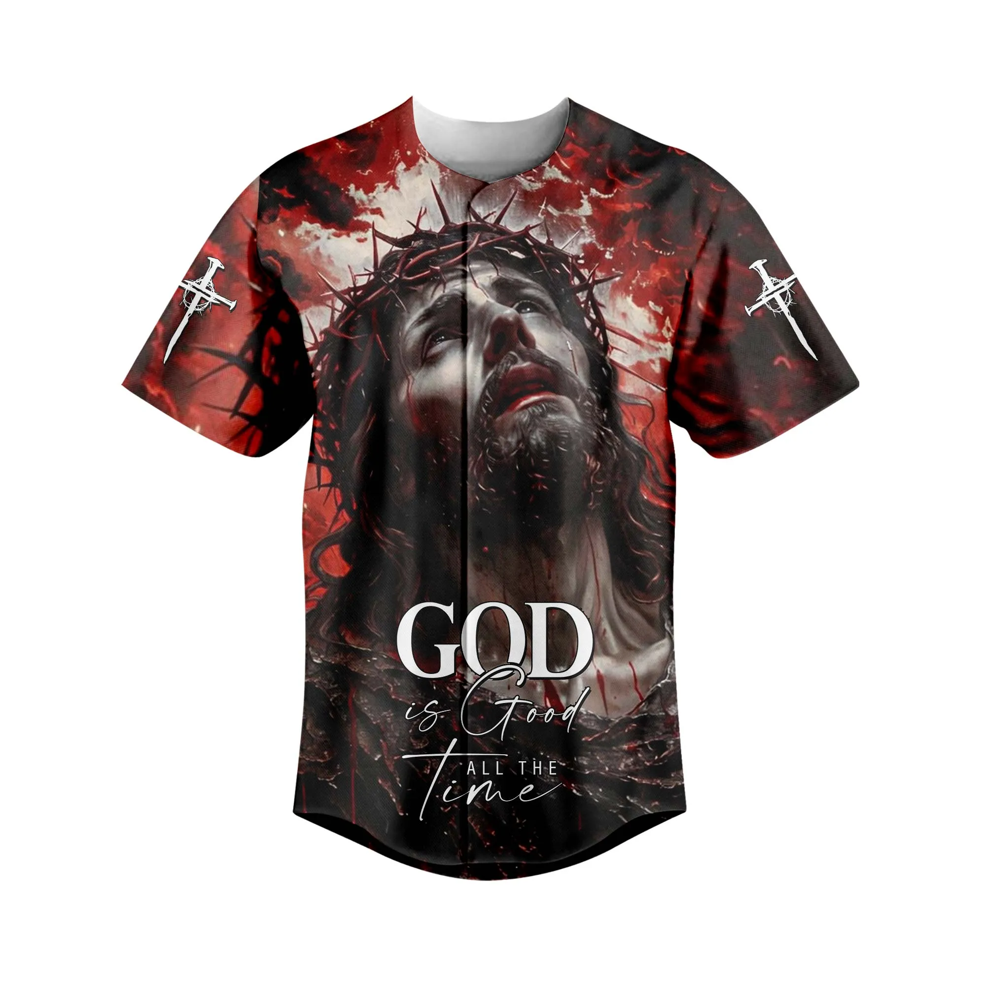 Lord Jesus Christ of Nazareth Baseball Jersey Bundle - Image 3