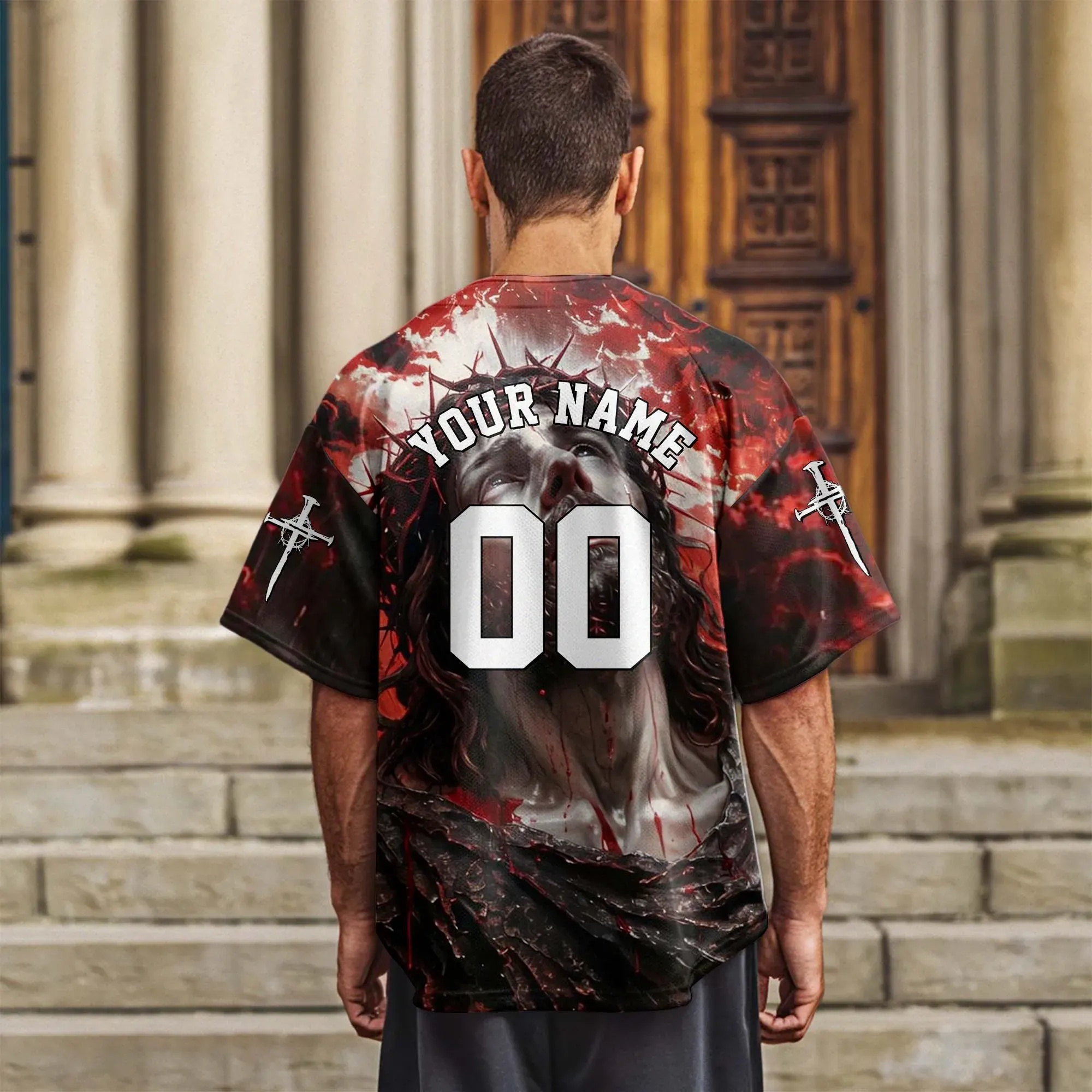 Lord Jesus Christ of Nazareth Baseball Jersey Bundle - Image 9