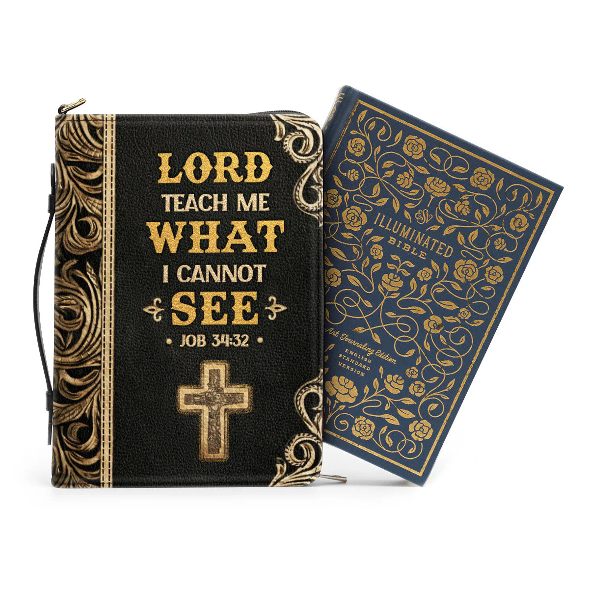 Lord Teach Me What I Cannot See - Personalized Bible Cover HL128 - Image 2