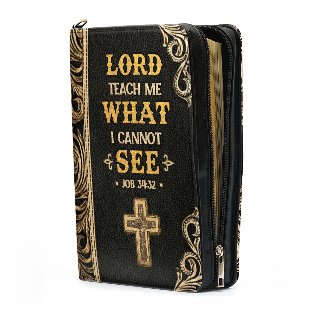 Lord Teach Me What I Cannot See - Personalized Bible Cover HL128 - Image 3
