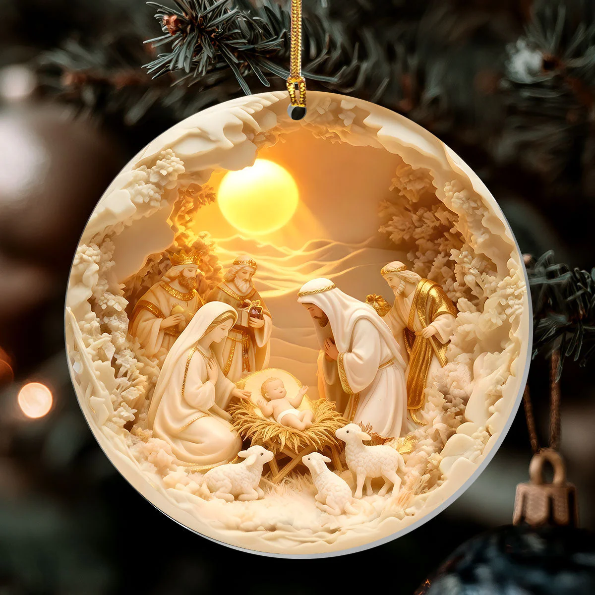 Love Made Flesh - 1-Layer Acrylic Ornament HL128 - Image 6