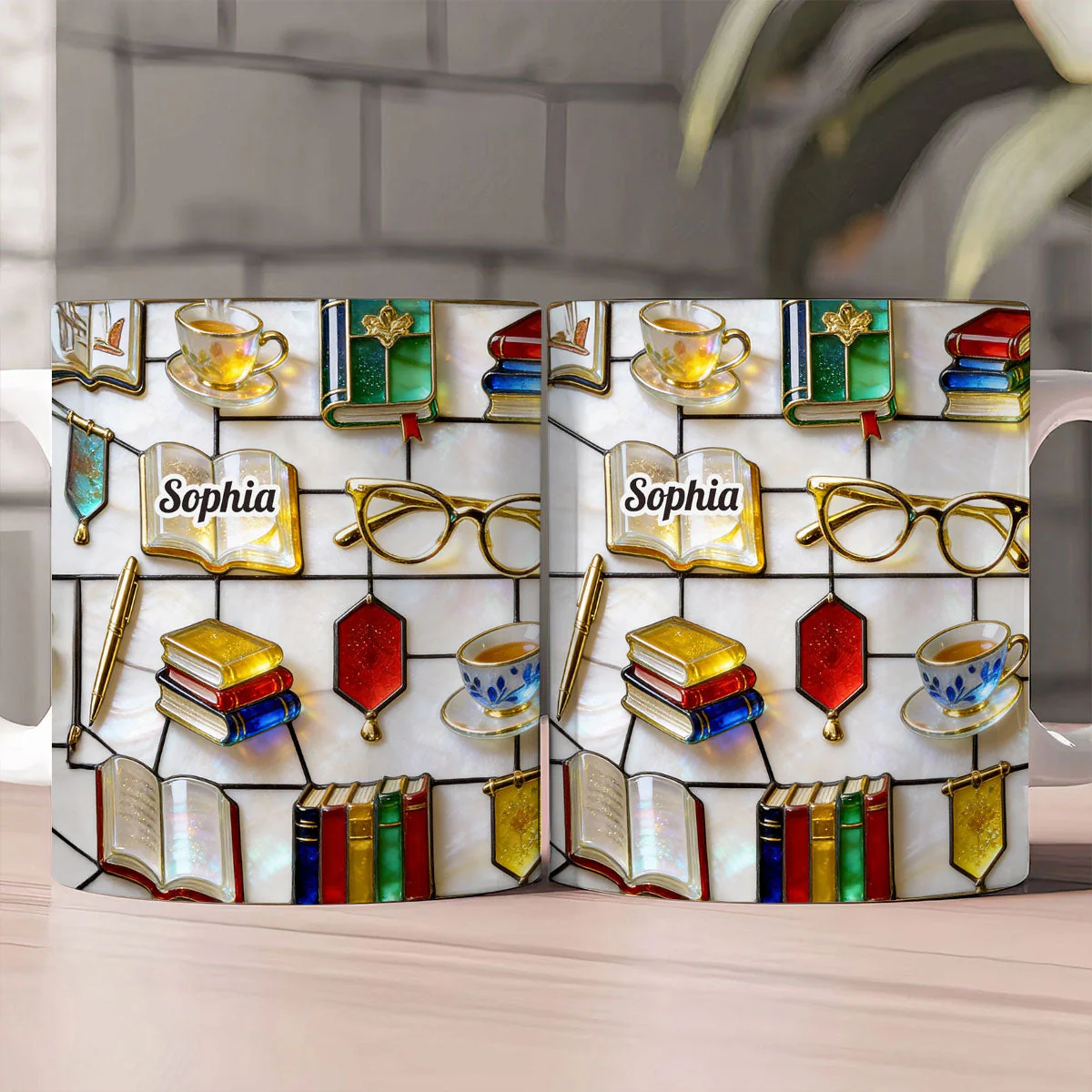 Love Reading - Personalized Mug - Gift For Book Lovers HH01 - Image 2