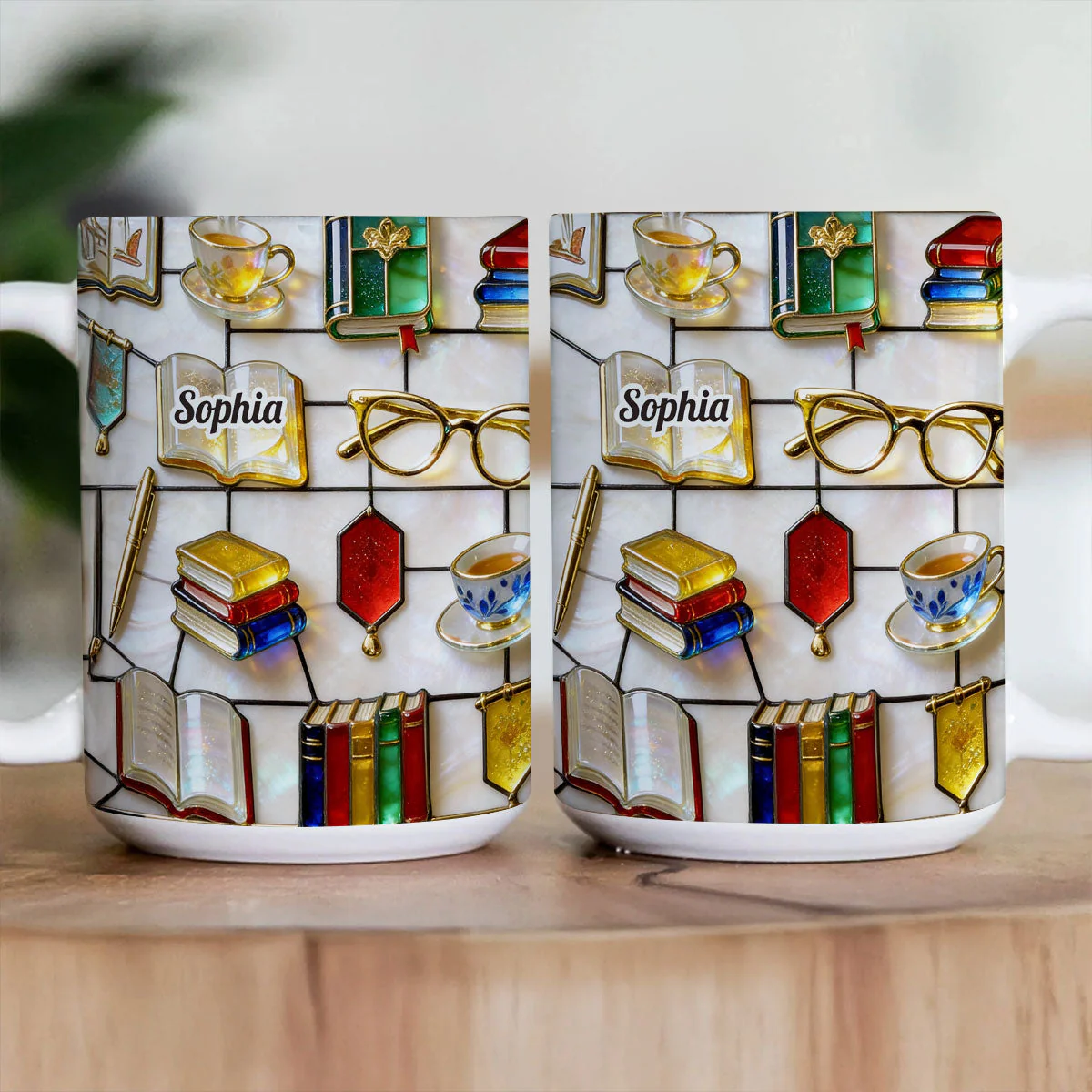 Love Reading - Personalized Mug - Gift For Book Lovers HH01 - Image 3