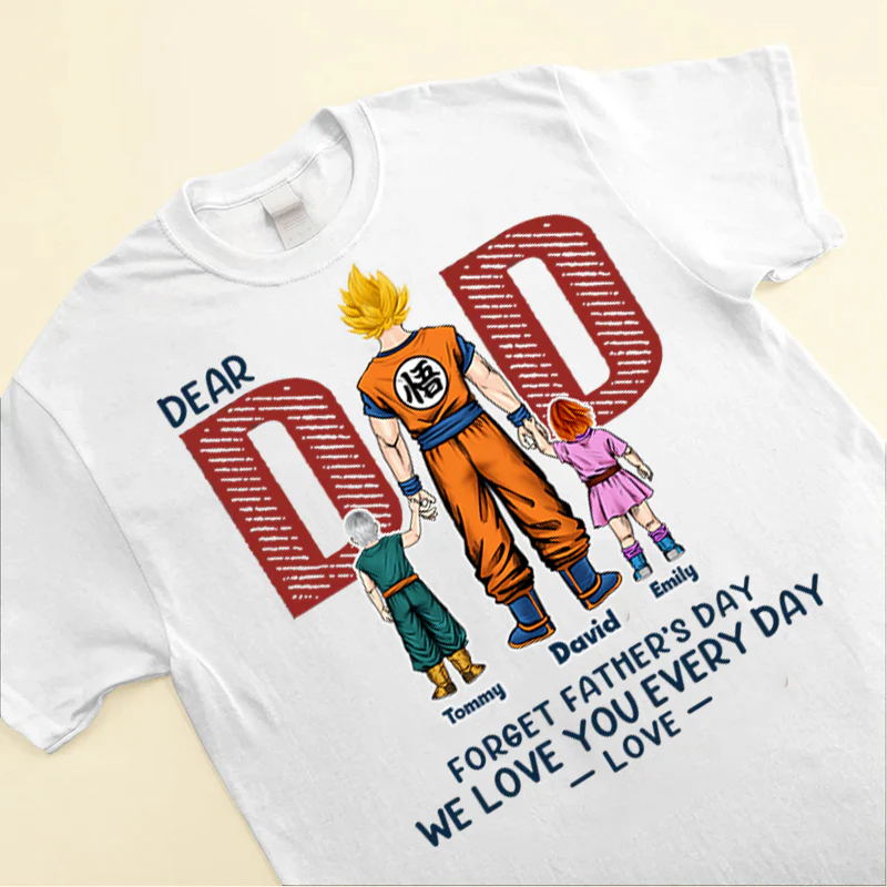 DrBa Love You Everyday Dad - Gift For Daddy, Grandfather - Personalized TShirt CL03 - Image 3