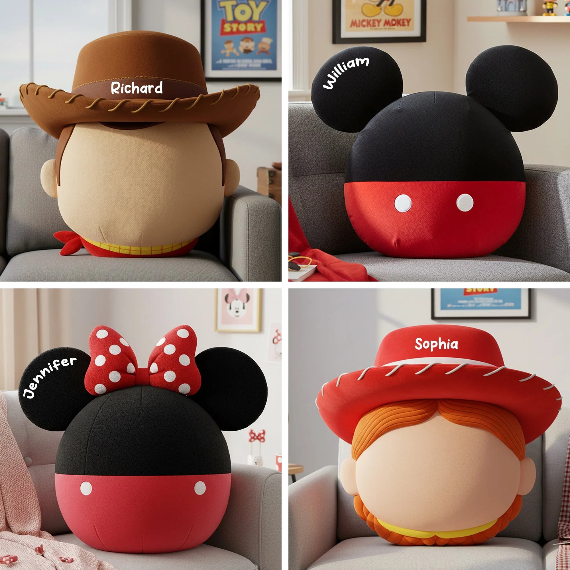 Lovely Movies Characters  - Personalized Custom Shape Pillow - Christmas Gift HH01