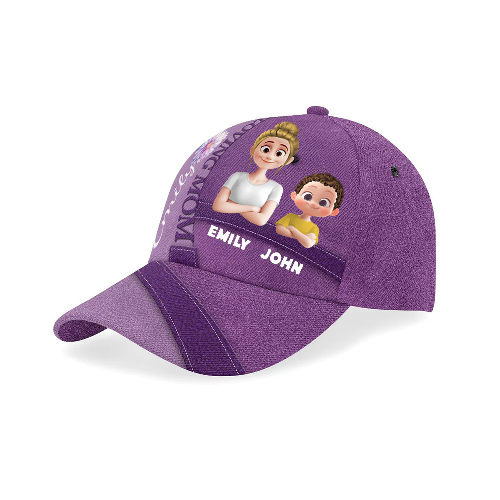 Loving Mom - Personalized Classic Cap - Gift For Mom, Wife, Grandma | GR29 HN02 - Image 2