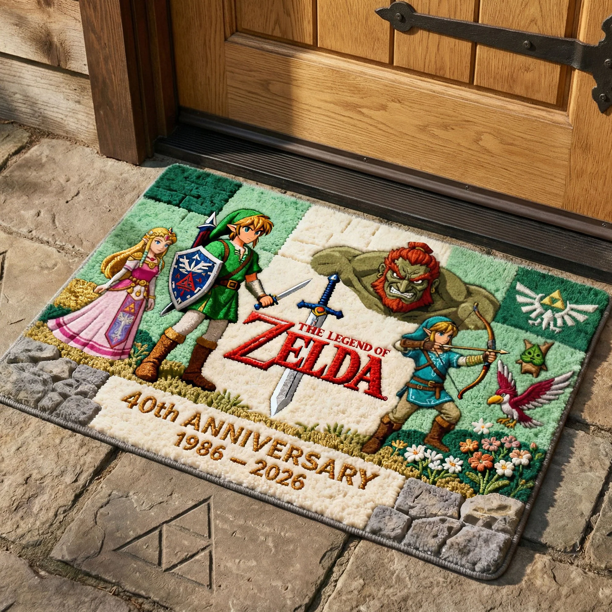 LoZd Celebrating 40 Years Of Our Adventure - Personalized Doormat - Anniversary Gift For Movie Fans, Family NL122