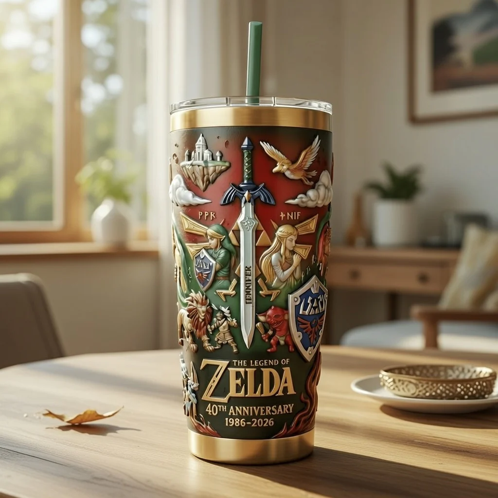 LoZd Celebrating 40th Anniversary Of Legend - Personalized Tumbler - Gift For Movie Fans NL122 - Image 2
