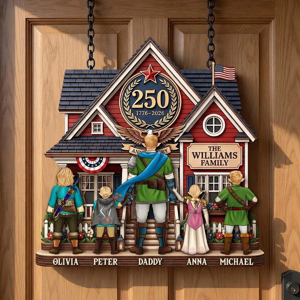 LoZd Legend of Dad Celebrate 250 Years Of America - Personalized Wood Sign - Gift For Dad, Patriots