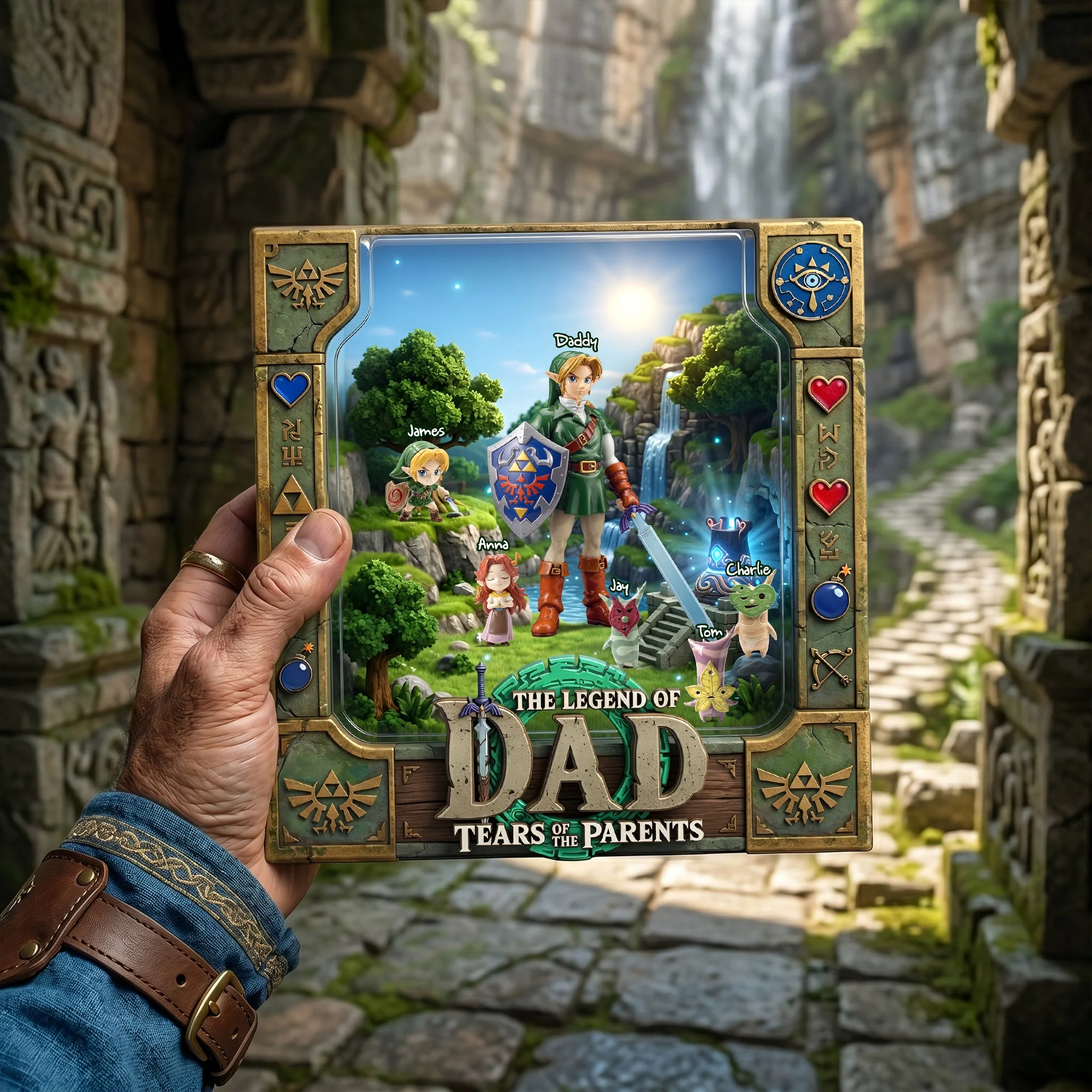 LoZd The Legend Of Dad - Personalized Acrylic Plaque - Gift For Father's Day - Image 2