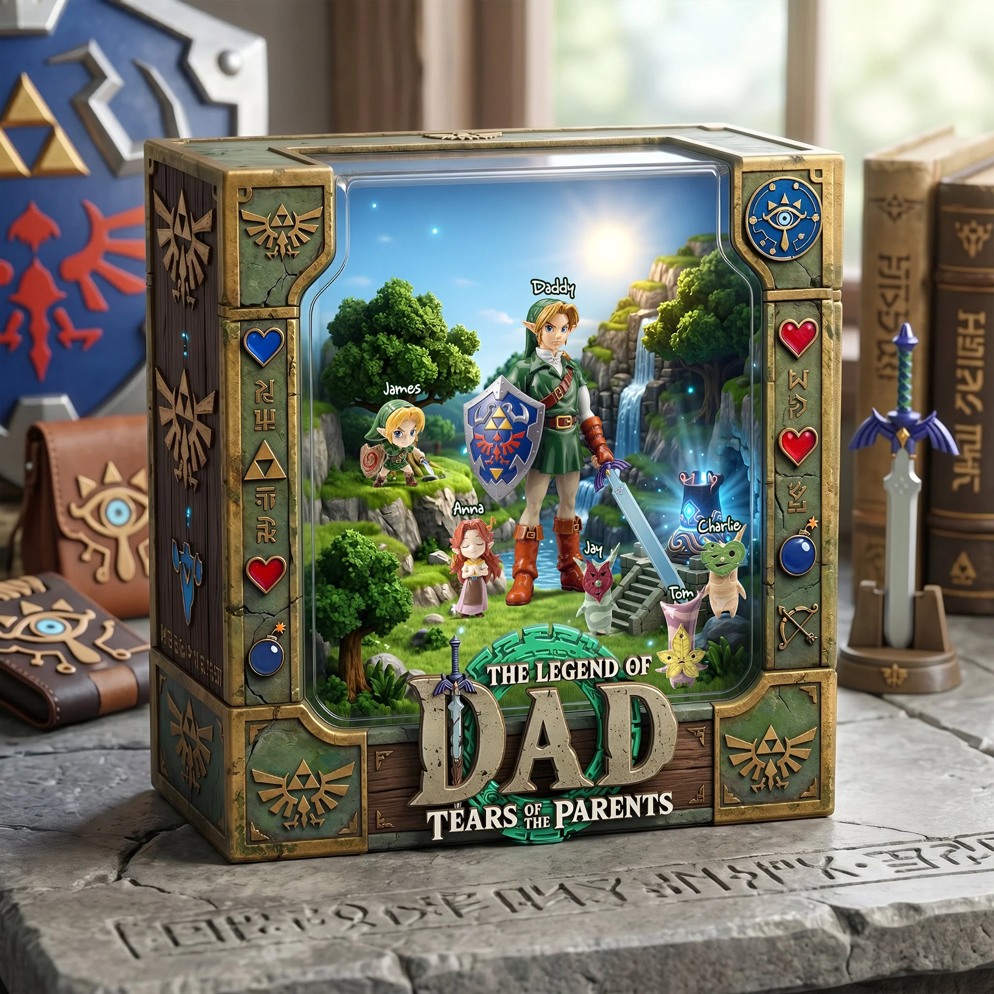 LoZd The Legend Of Dad - Personalized Acrylic Plaque - Gift For Father's Day - Image 3